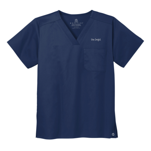 TheSmilist - WonderWink Unisex WorkFlex Chest Pocket V-Neck Top