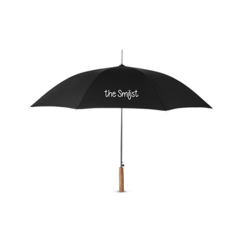TheSmilist - Wood Handle Stick Umbrella
