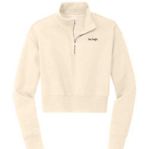 TheSmilist - District Women's V.I.T. Fleece 1/2-Zip Gardenia