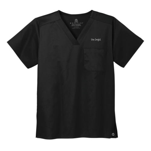 TheSmilist - WonderWink Unisex WorkFlex Chest Pocket V-Neck Top