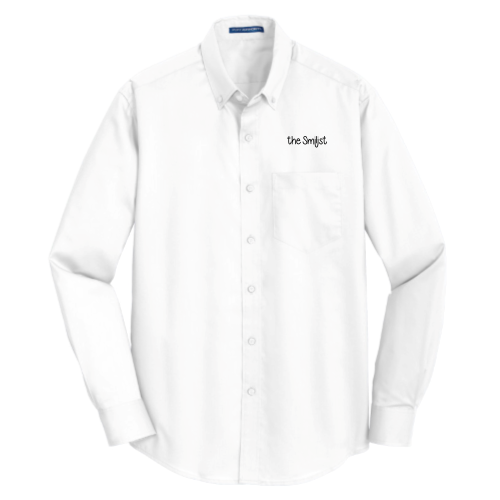 TheSmilist - Port Authority SuperPro Twill Shirt White